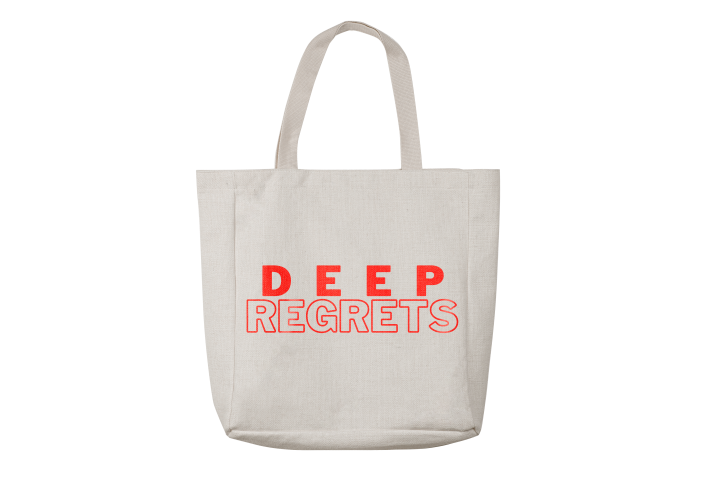 Deep Regrets Tote Bags